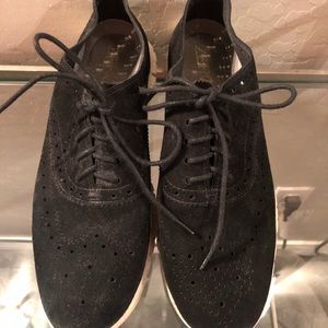Cole Haan Zero Grand Black suede leather